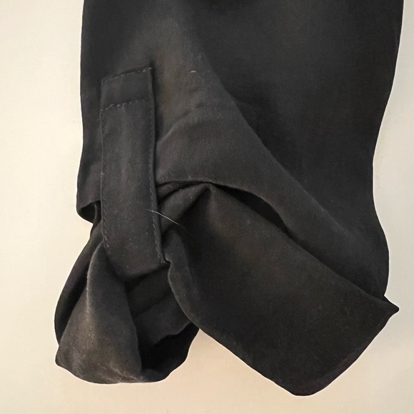 Rory Beca black silk v-neck tunic dress dropped waist Y2K whimsigoth sz M - Picture 6 of 10